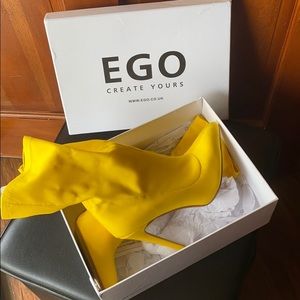 Yellow Fitted Booties